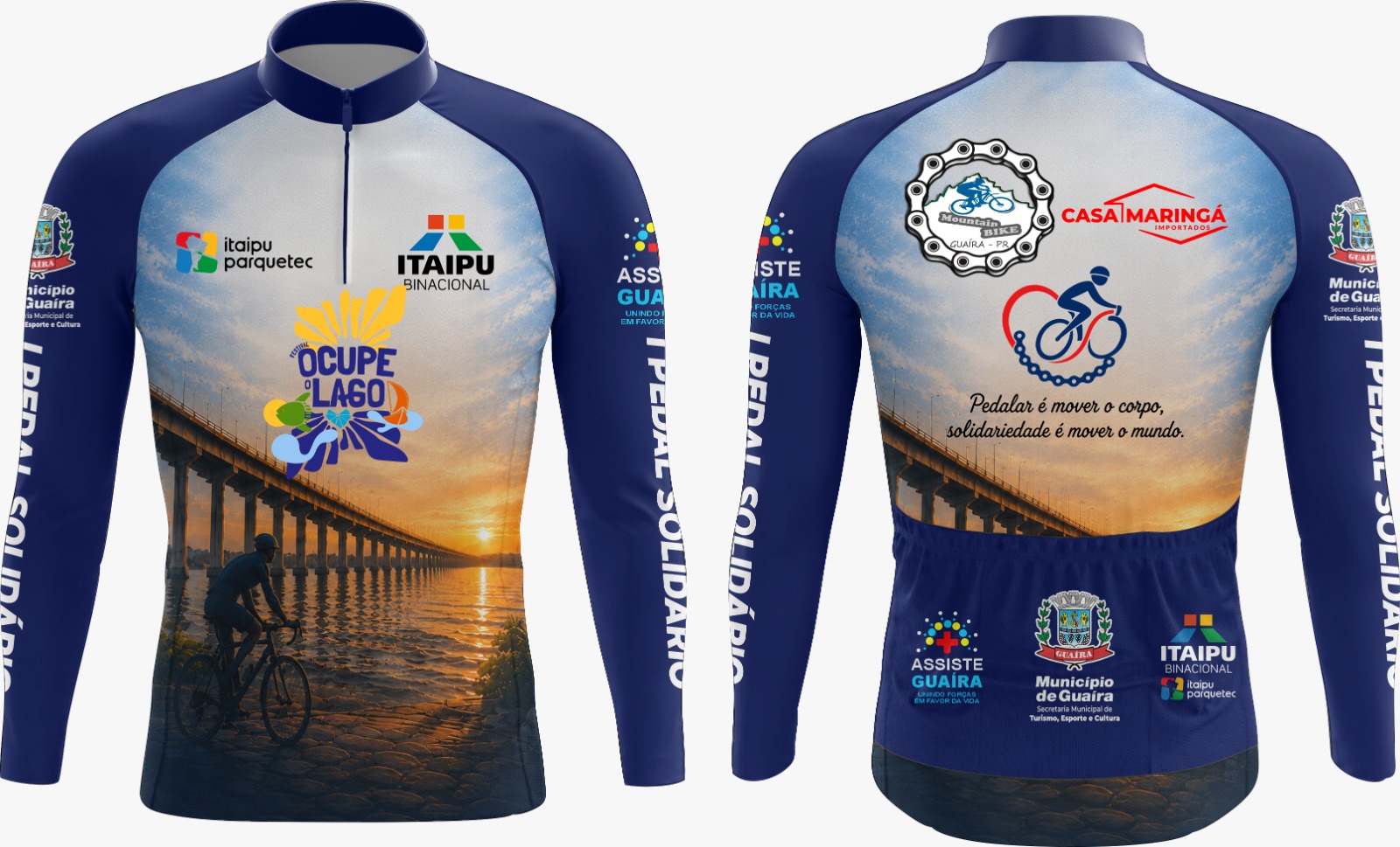 Camiseta oficial do Pedal Solidário